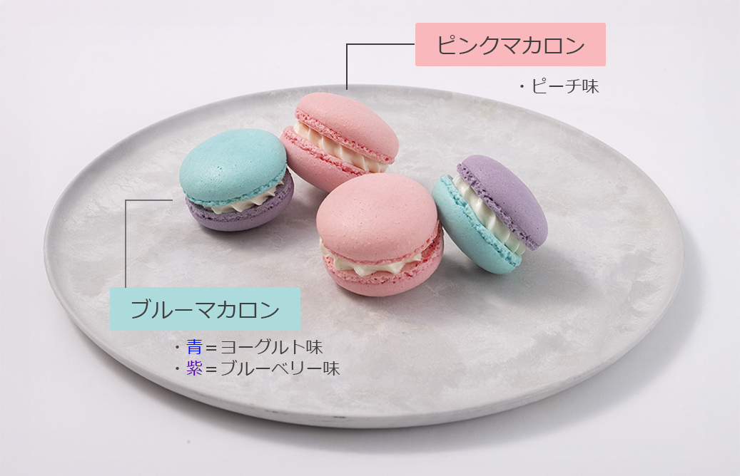 マカロンセット(ピーチ・ブルーベリーヨーグルト)L | BONDISH DELIVERY